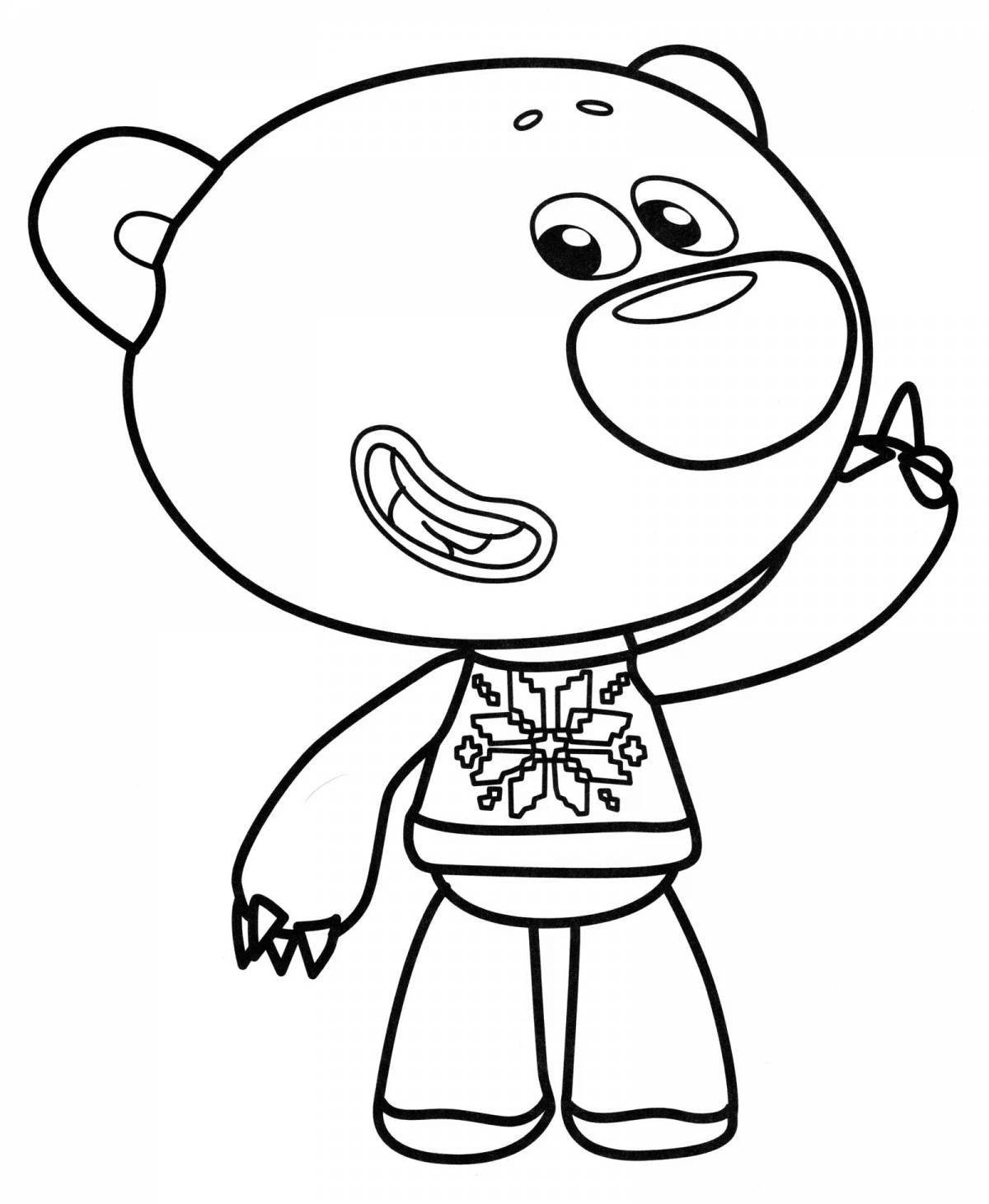 Imitation coloring pages