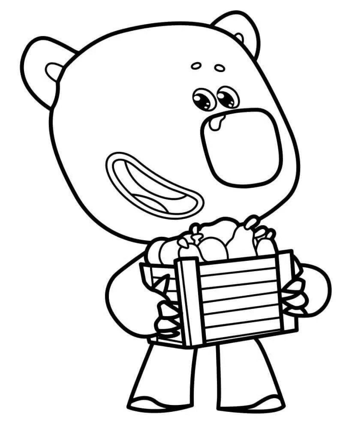 Crazy coloring pages imitating pages