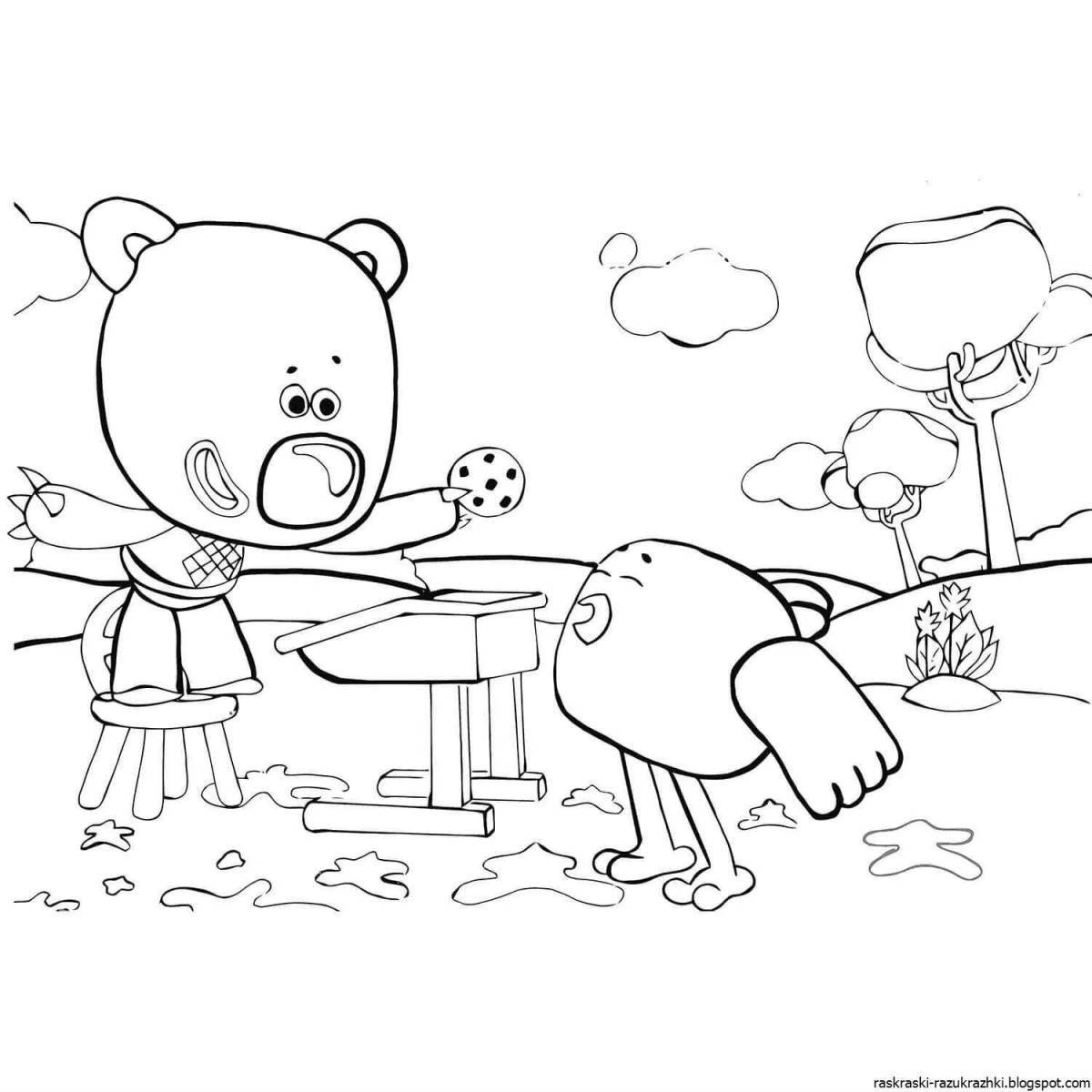 Раскраска Color-fantastic coloring page mimics