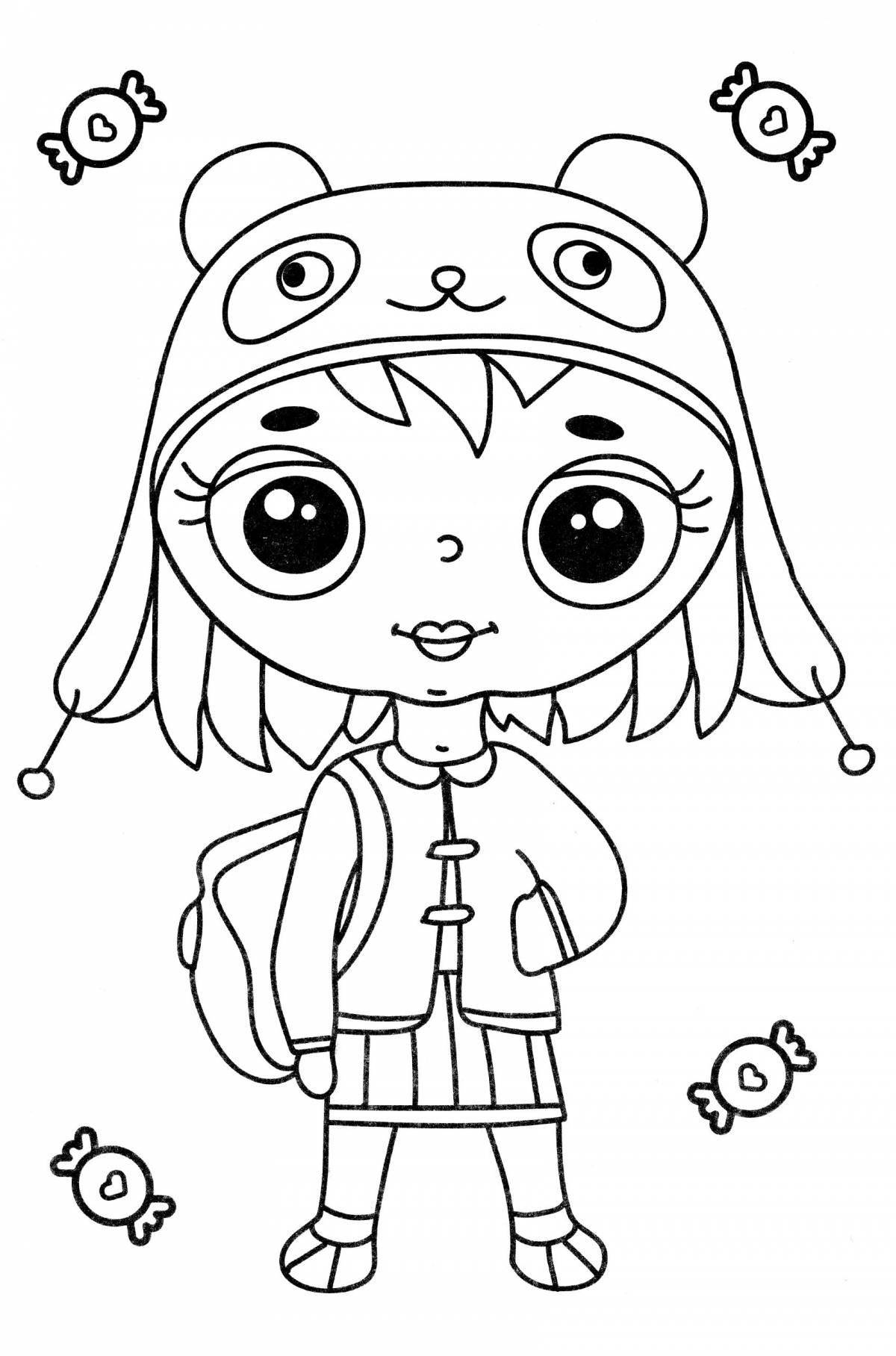 Toko boka cute coloring book for girls