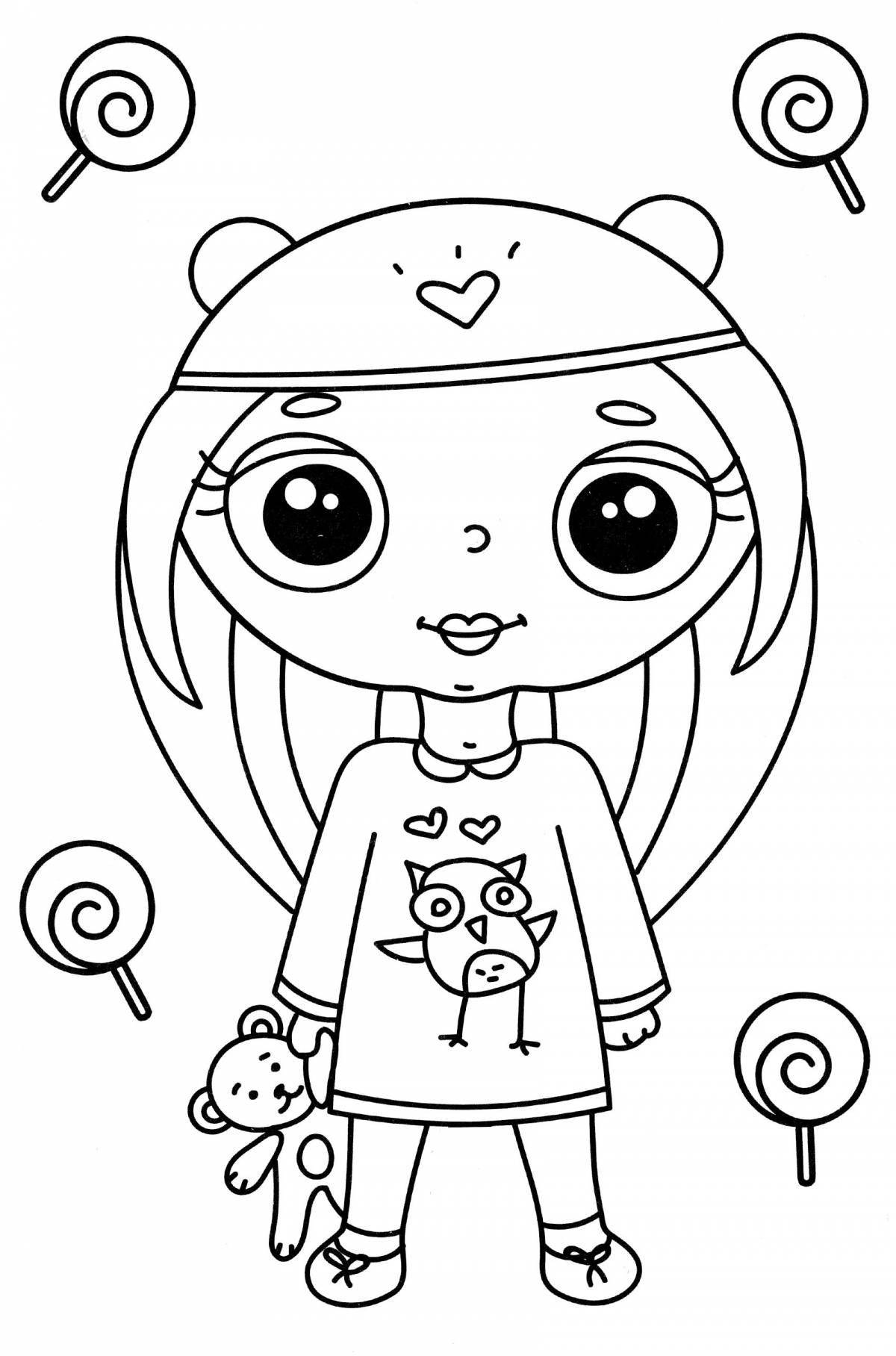 Toko boka coloring book for girls