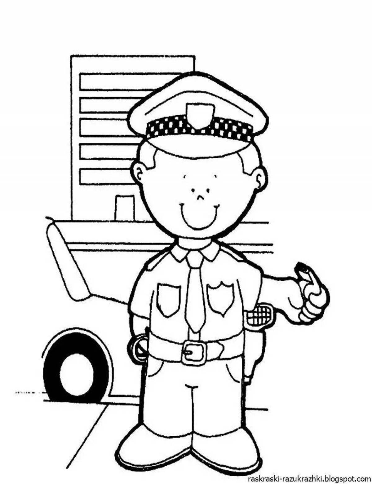 Traffic professions for preschoolers #3