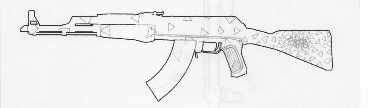 Exquisite standoff 2 weapon coloring page