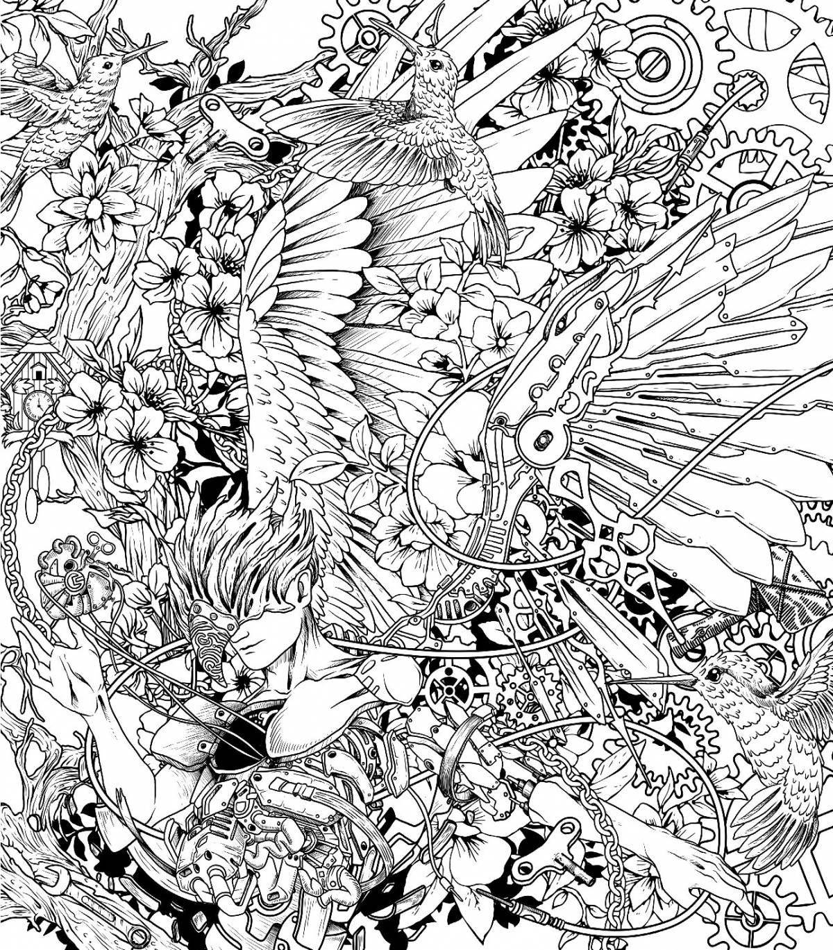 Perfect coloring page hidden worlds beyond imagination