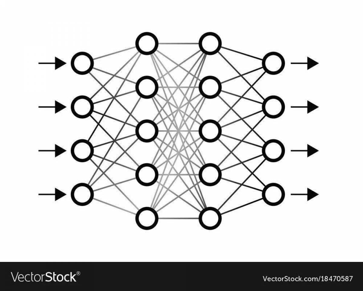 Красочный график с использованием нейронных сетей