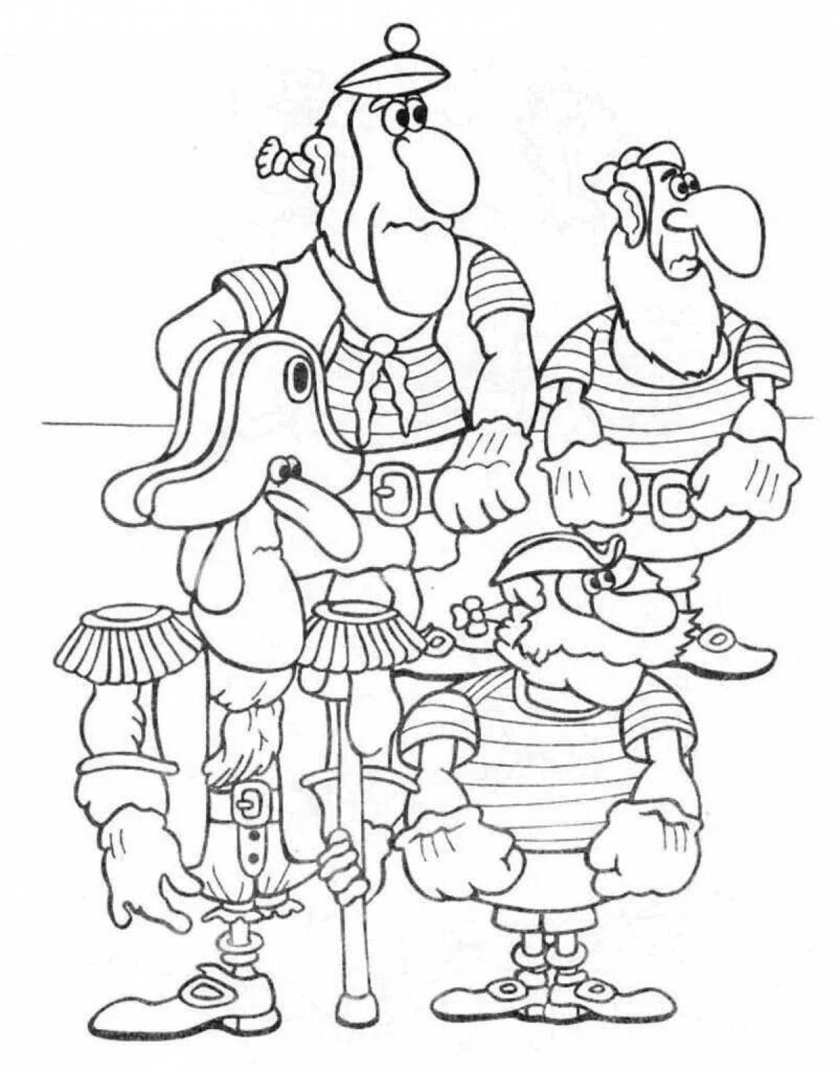 Playful barmaley coloring for kids