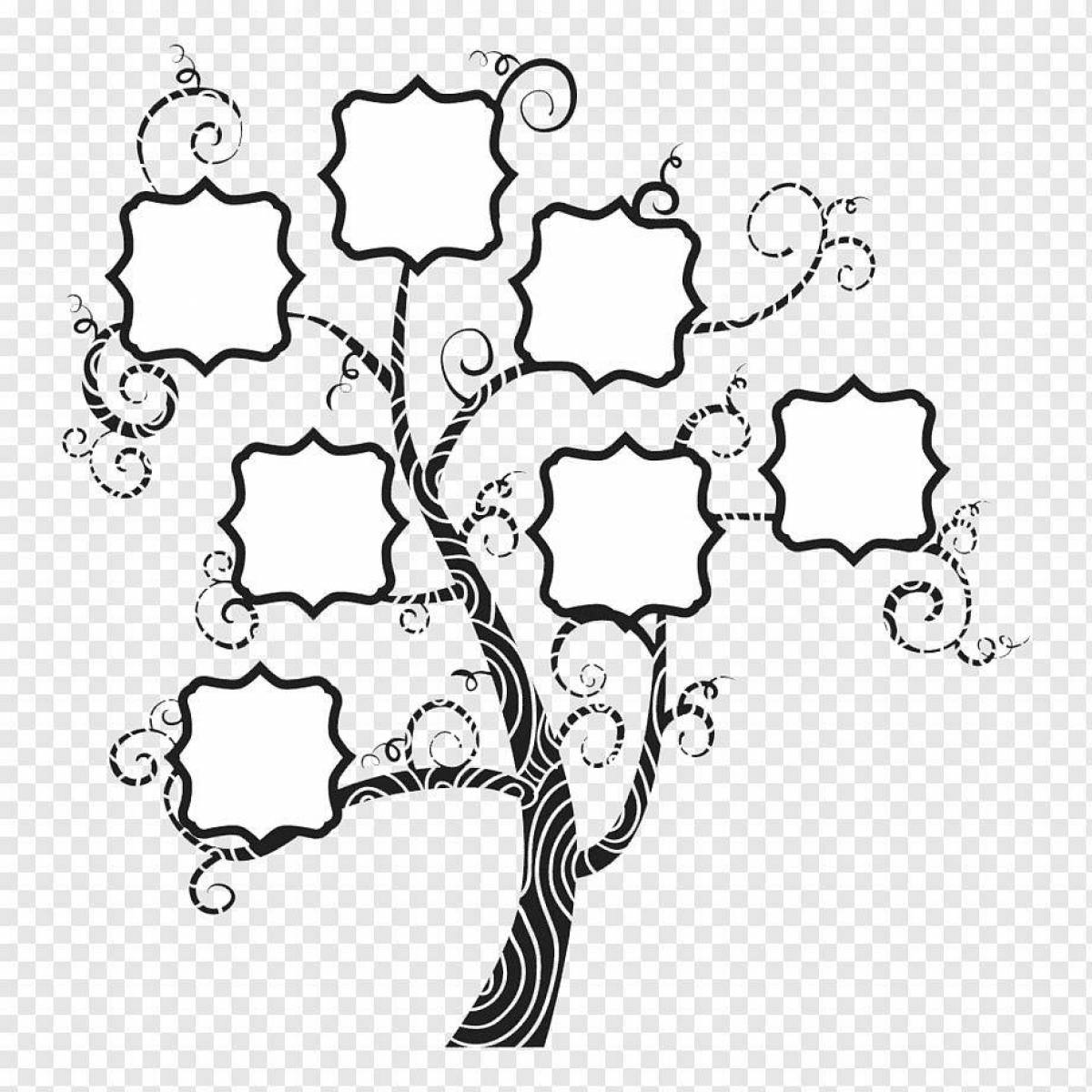 Family tree template for kids #1