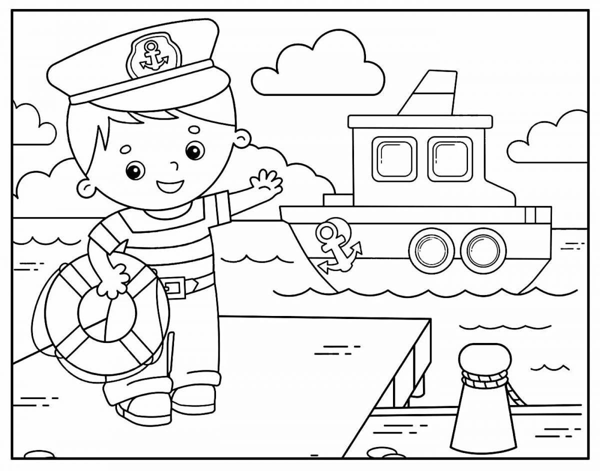 A fun coloring page for a motorcycle mechanic