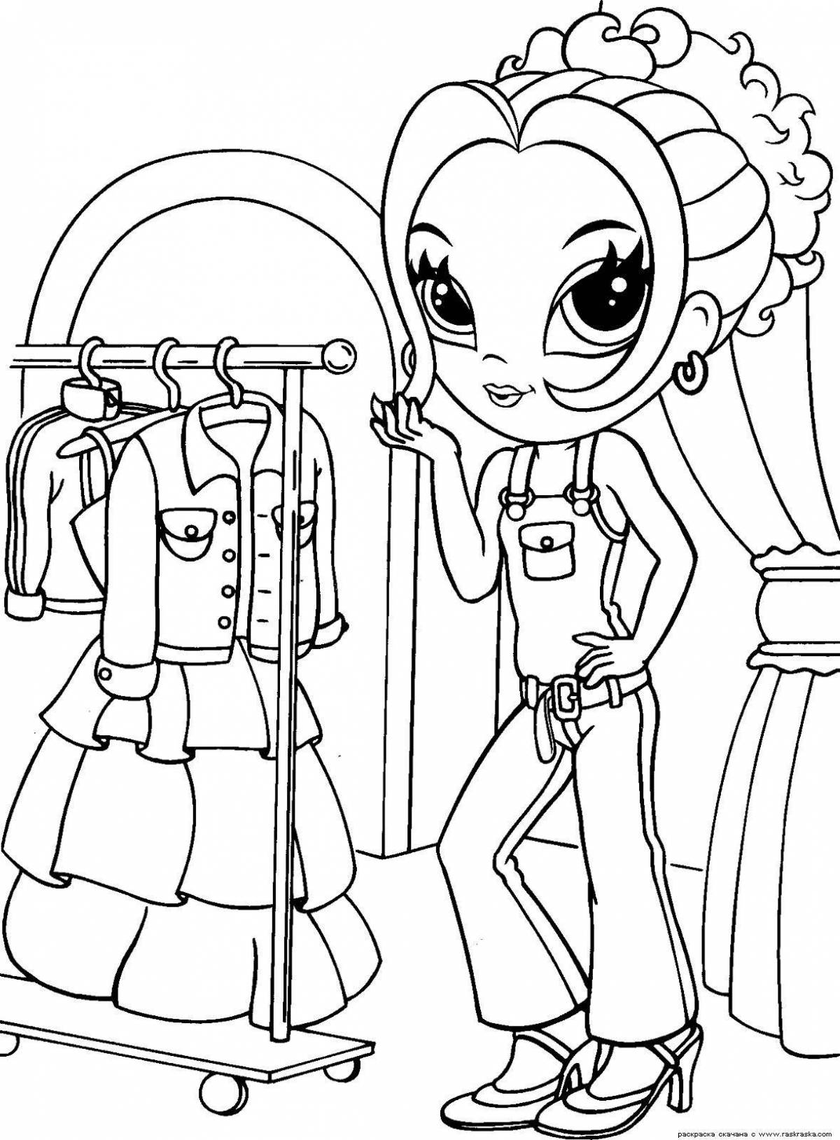 Crazy coloring pages for girls 7 years old