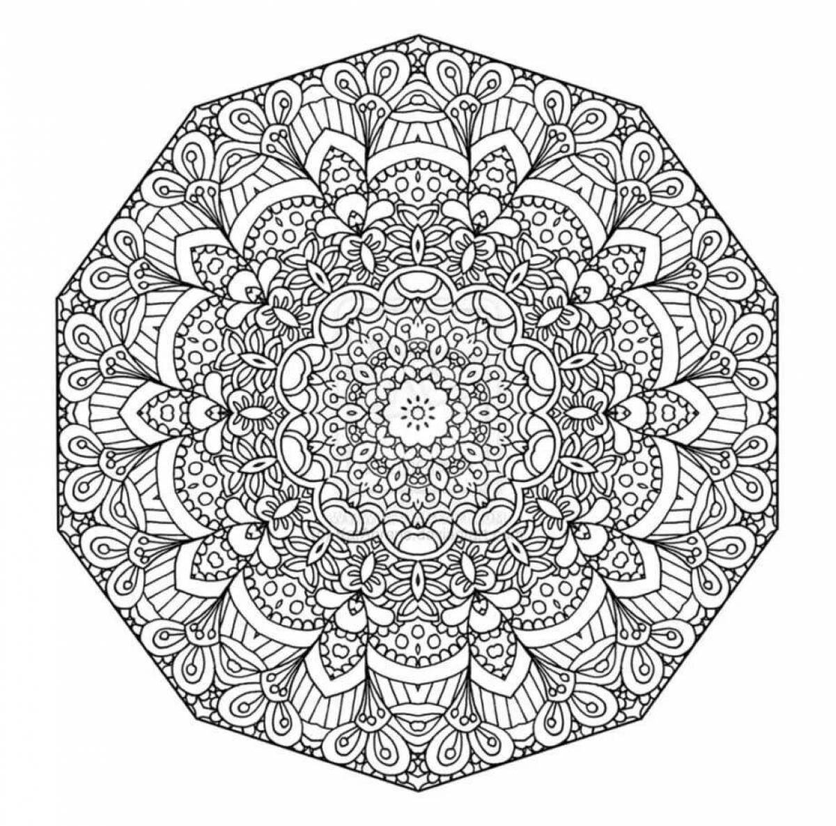Adorable coloring book for all adult mandalas