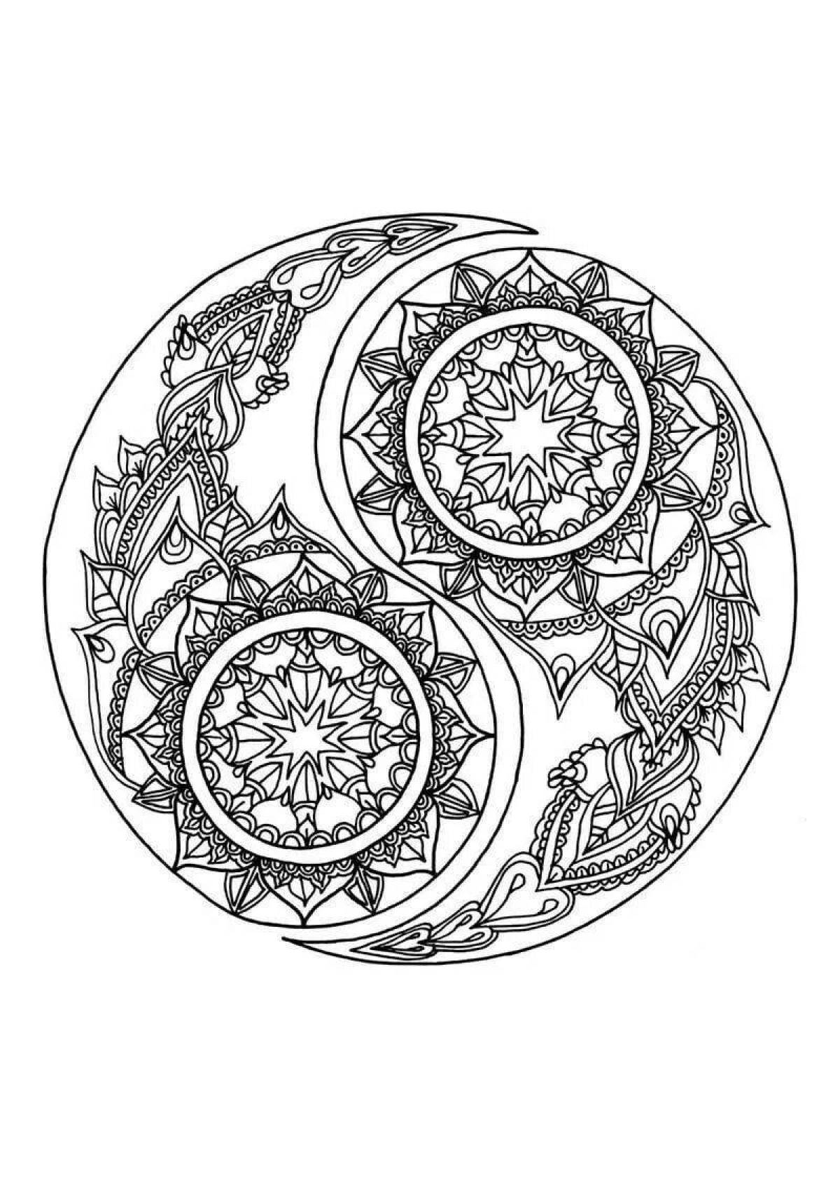Amazing coloring book for all adult mandalas