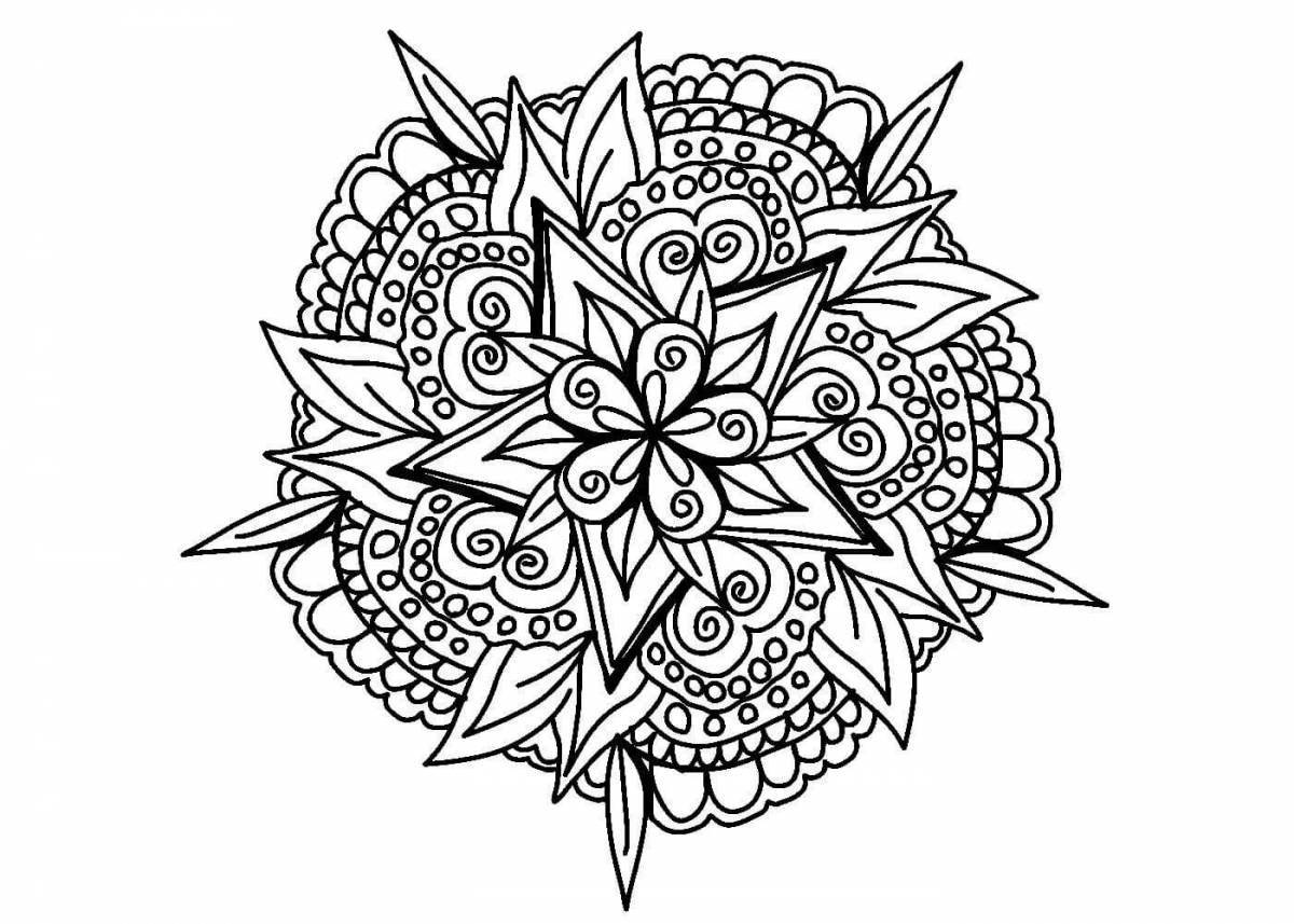 Deluxe coloring book for all adult mandalas