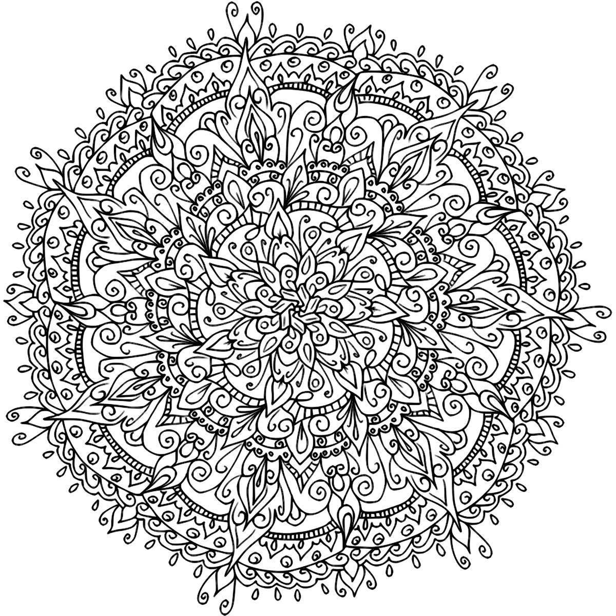 Royal coloring for all adult mandalas