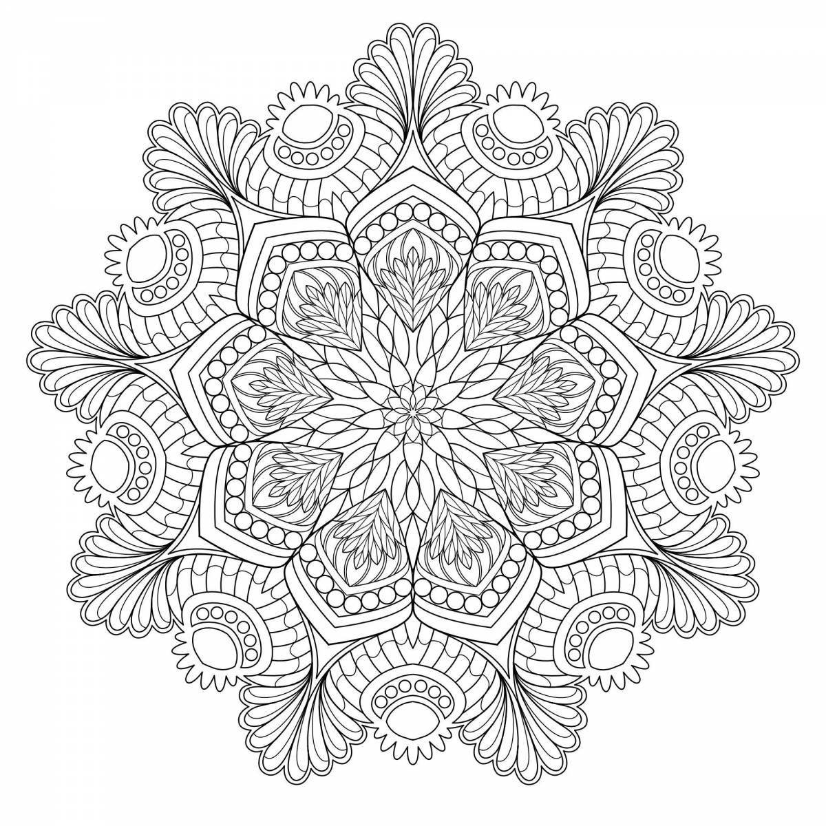 Great coloring for all adult mandalas
