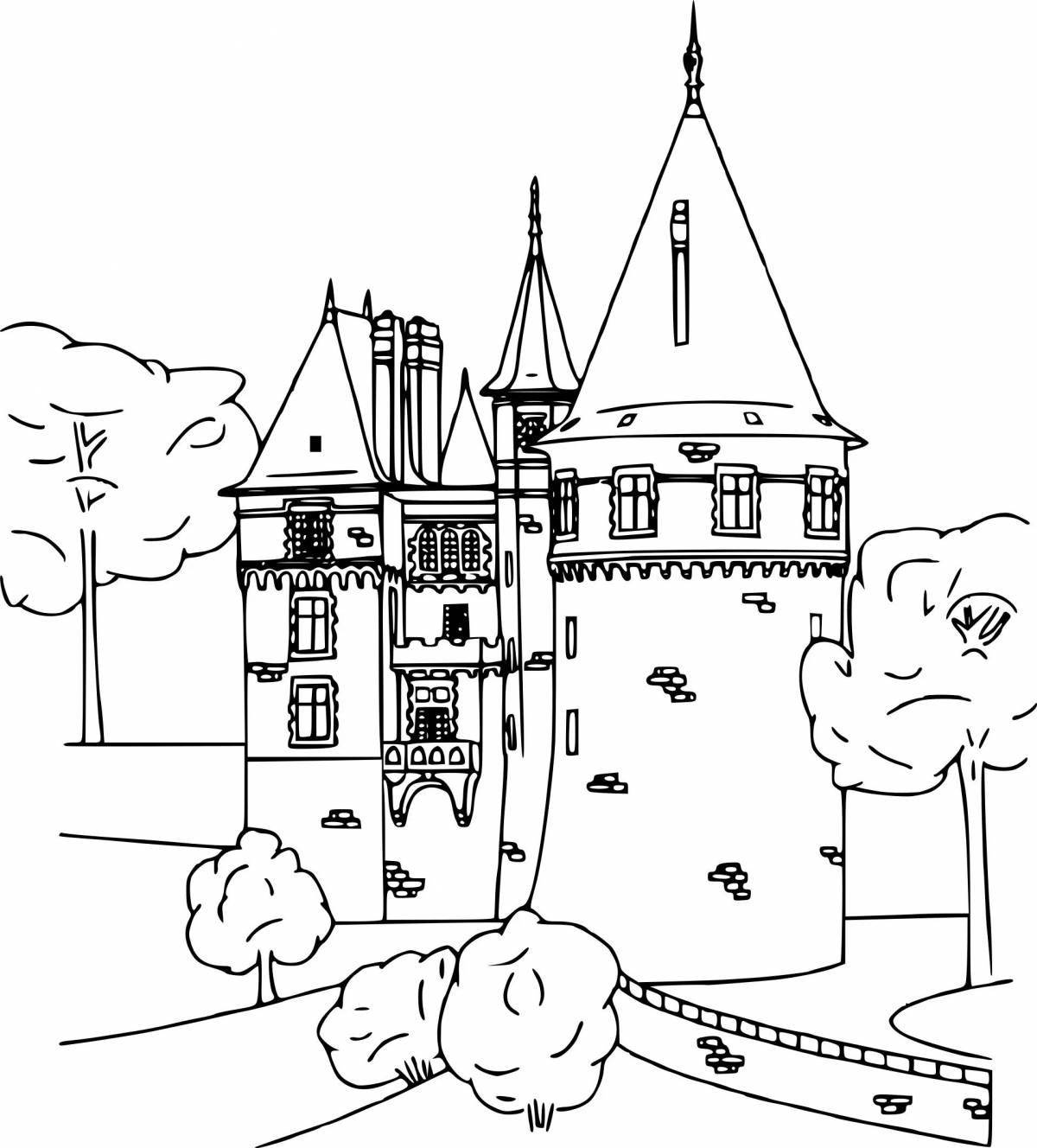 4th grade big old castle coloring book