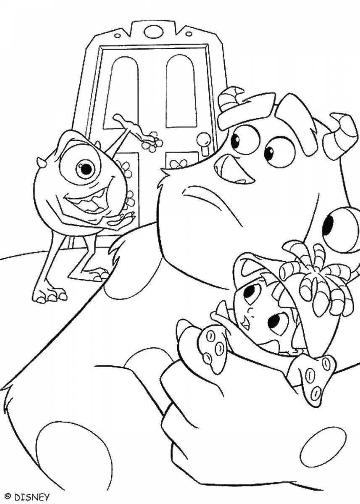 Fabulous Monsters Inc coloring book for kids