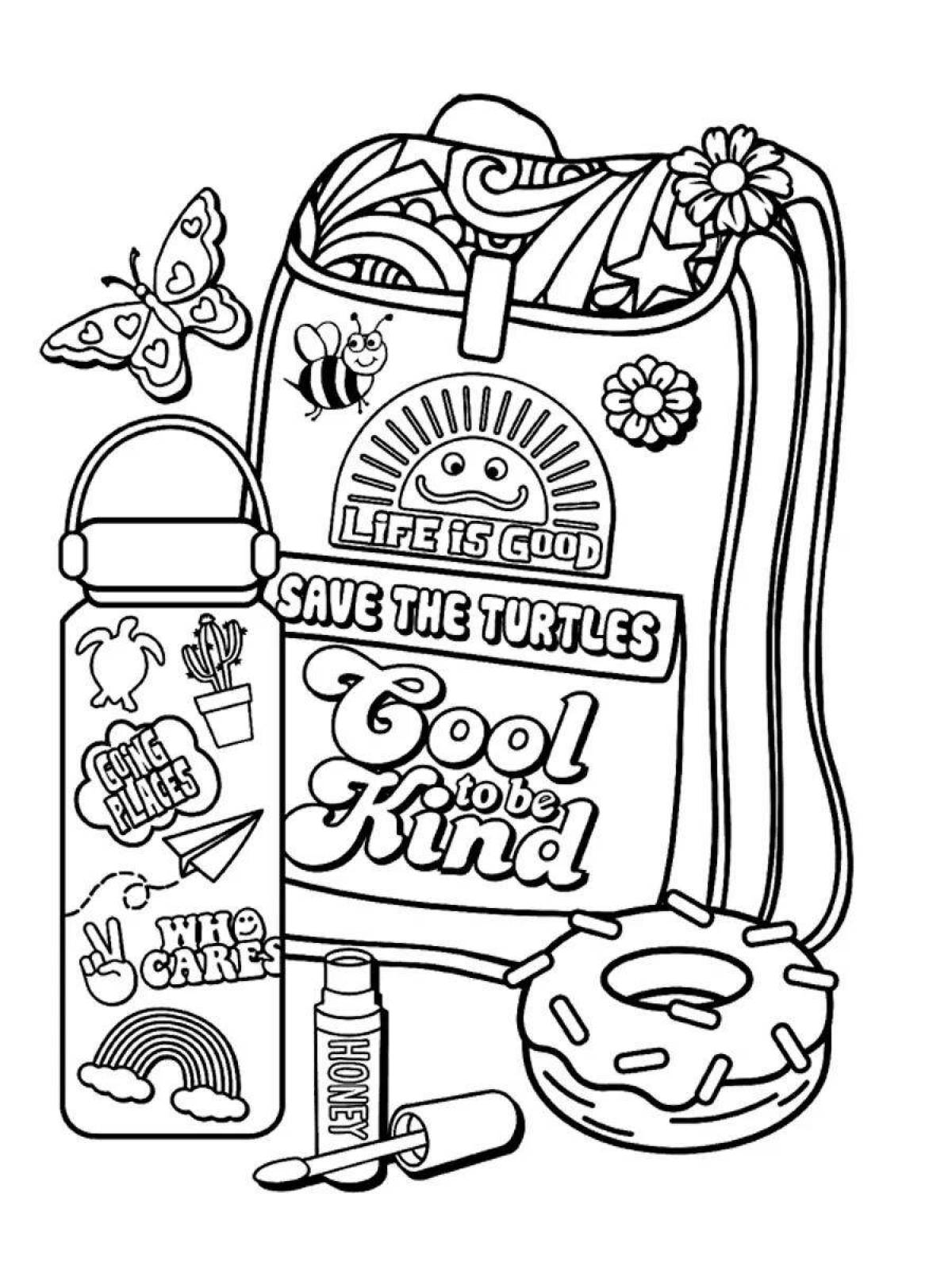 Bold coloring page wall poster