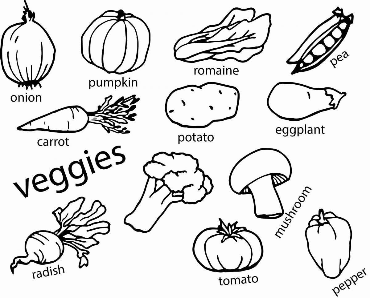 Овощи на английском для детей #4