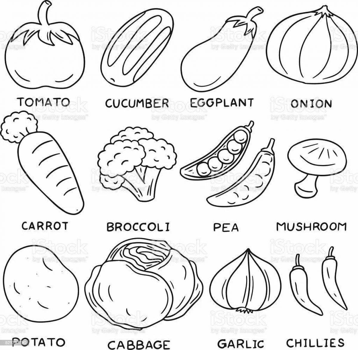 Овощи на английском для детей #5