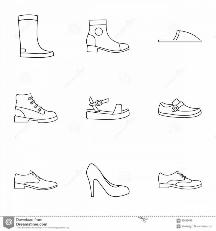 Значки типов обуви