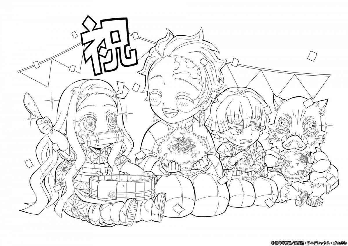 Anime Coloring Pages Demon Slayer
