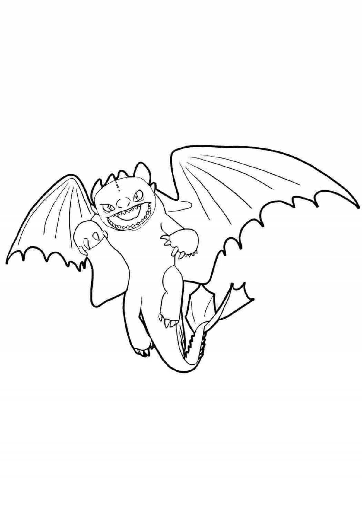 Radiant coloring page how to train your dragon light fury