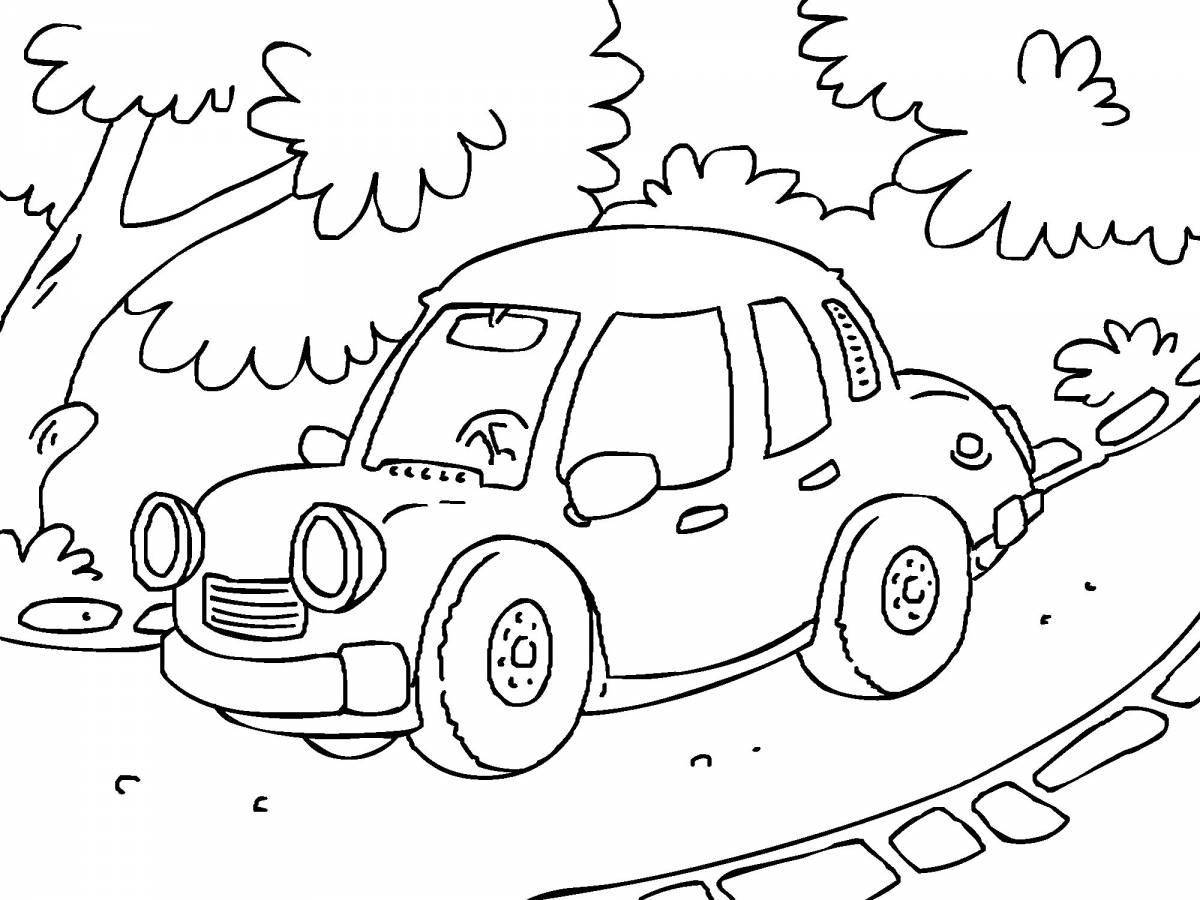 Impressive cars coloring book for kids