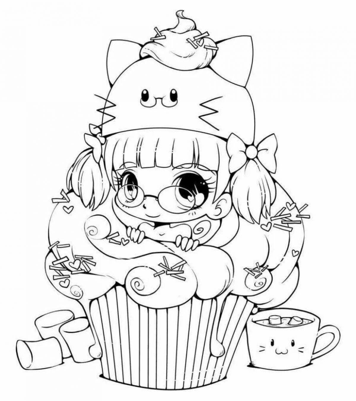 Impressive coloring pages cute stickers for girls