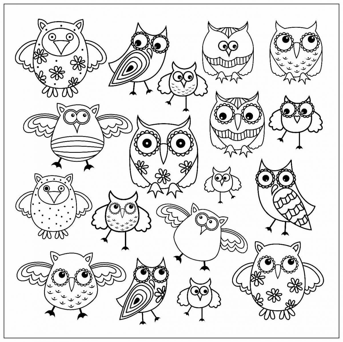 Joyful coloring cute stickers for girls