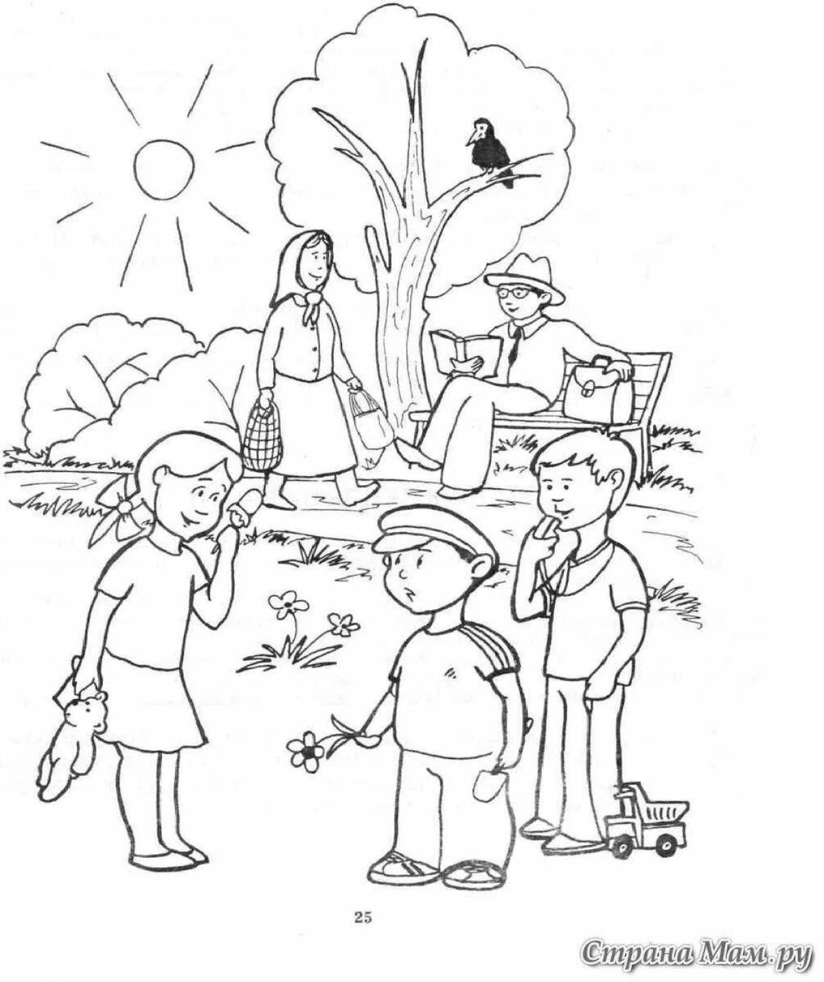 Coloring page magnanimous russia