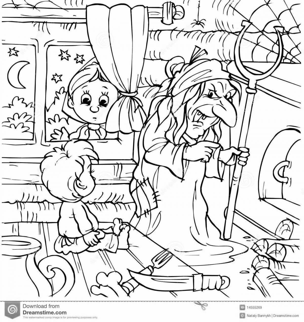 Hansel and Gretel's wonderful coloring book magic agency