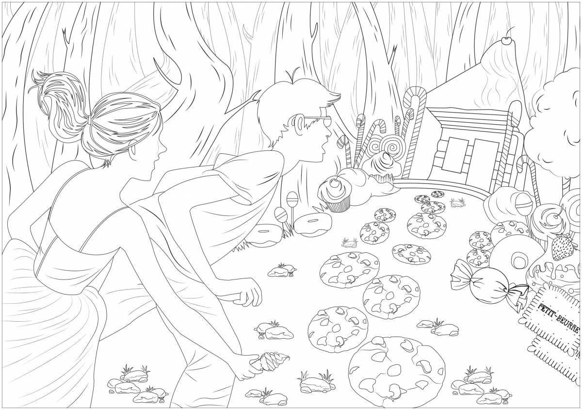 Hansel and Gretel amazing coloring book magical agency
