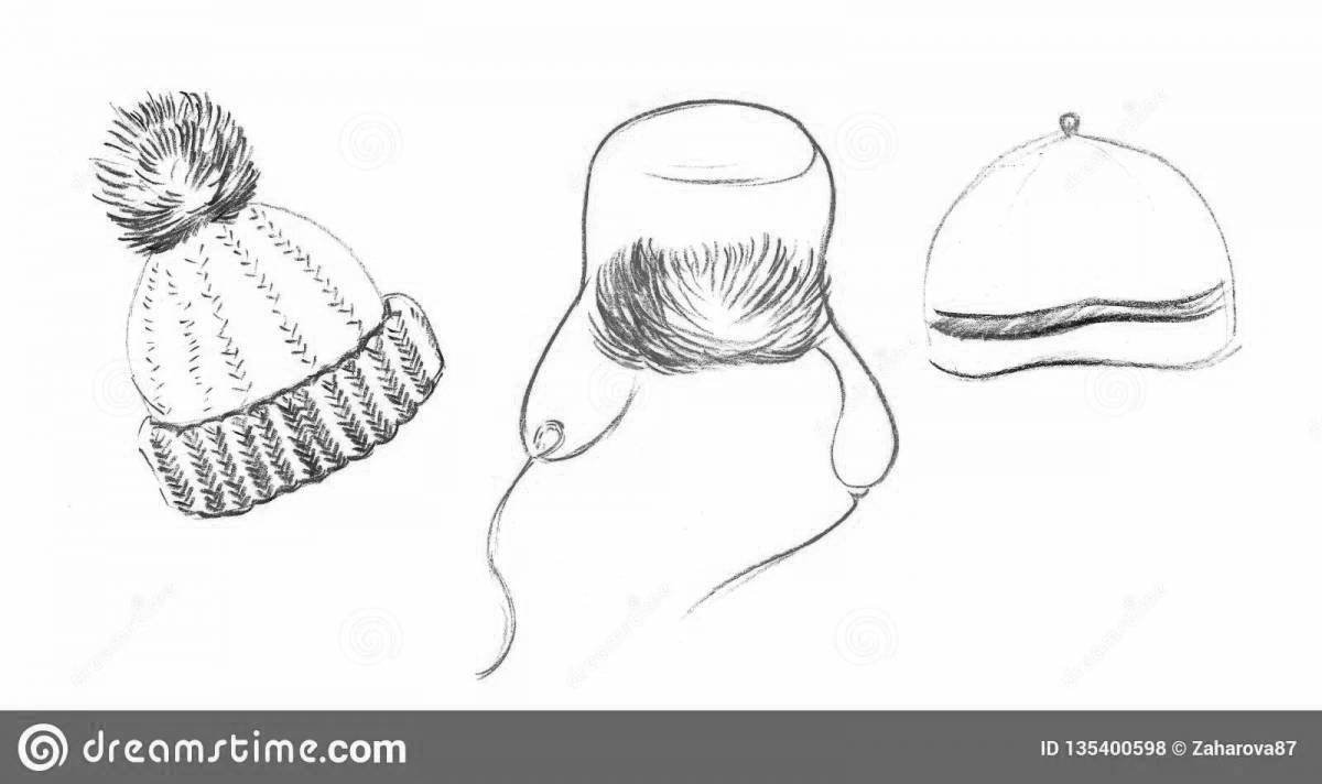 Креативная шапка с помпоном для детей