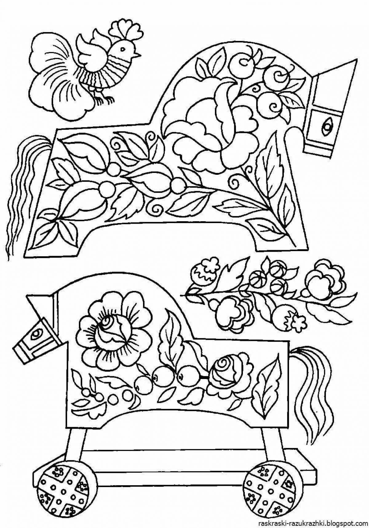 Bright Russian crafts for minors