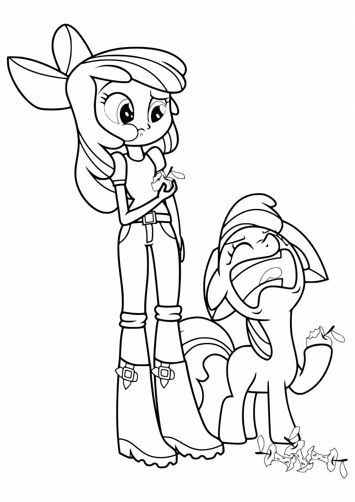 Violent coloring my little pony on legs