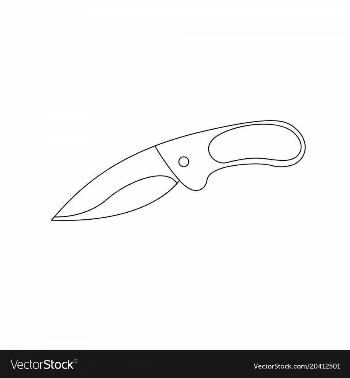Awesome scorpion knife coloring page from standoff 2