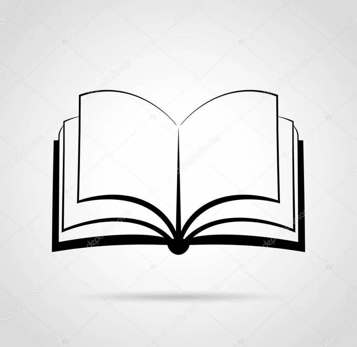 Fun open book coloring