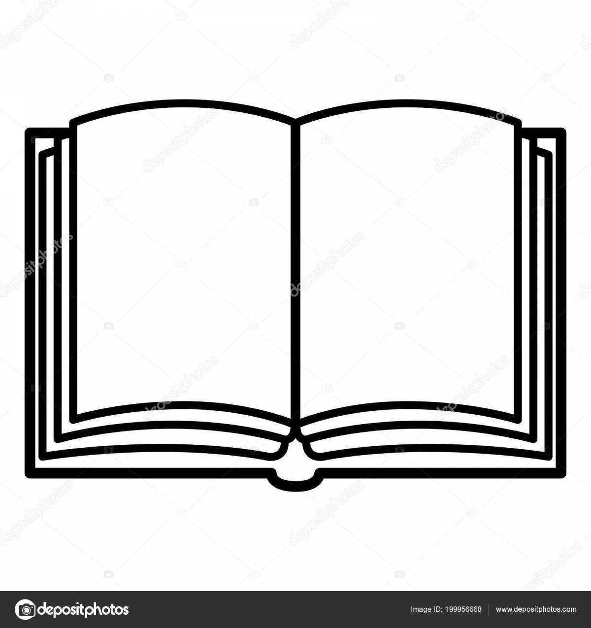 Glowing open coloring book