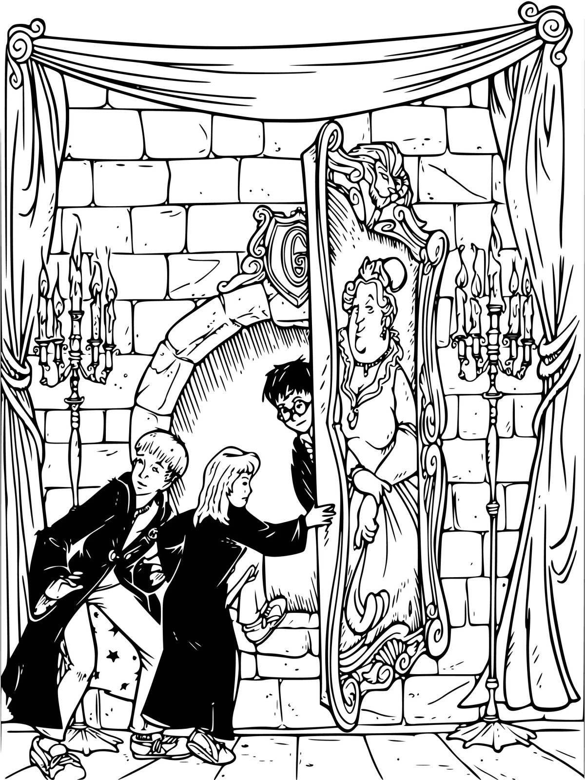 Charming harry potter and the chamber of secrets coloring book