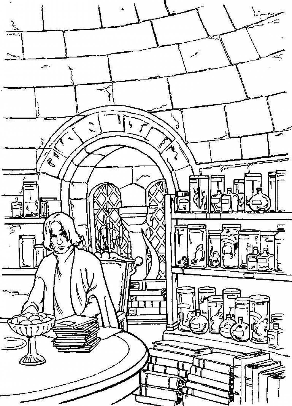 Excellent coloring harry potter and the chamber of secrets