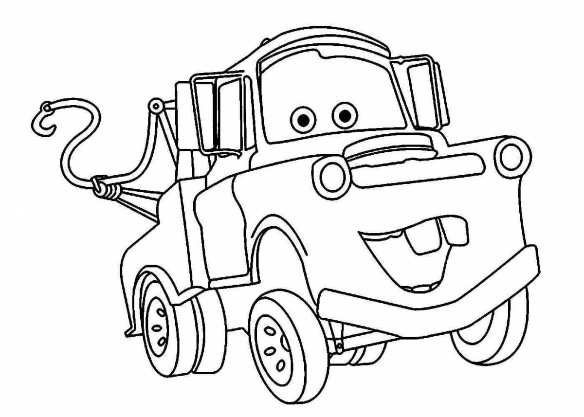 Impressive cars coloring pages for boys 4-5 years old
