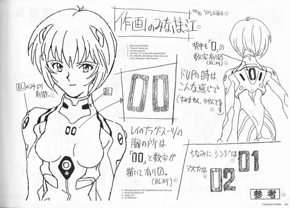 Perfect ayanami rei full body coloring page