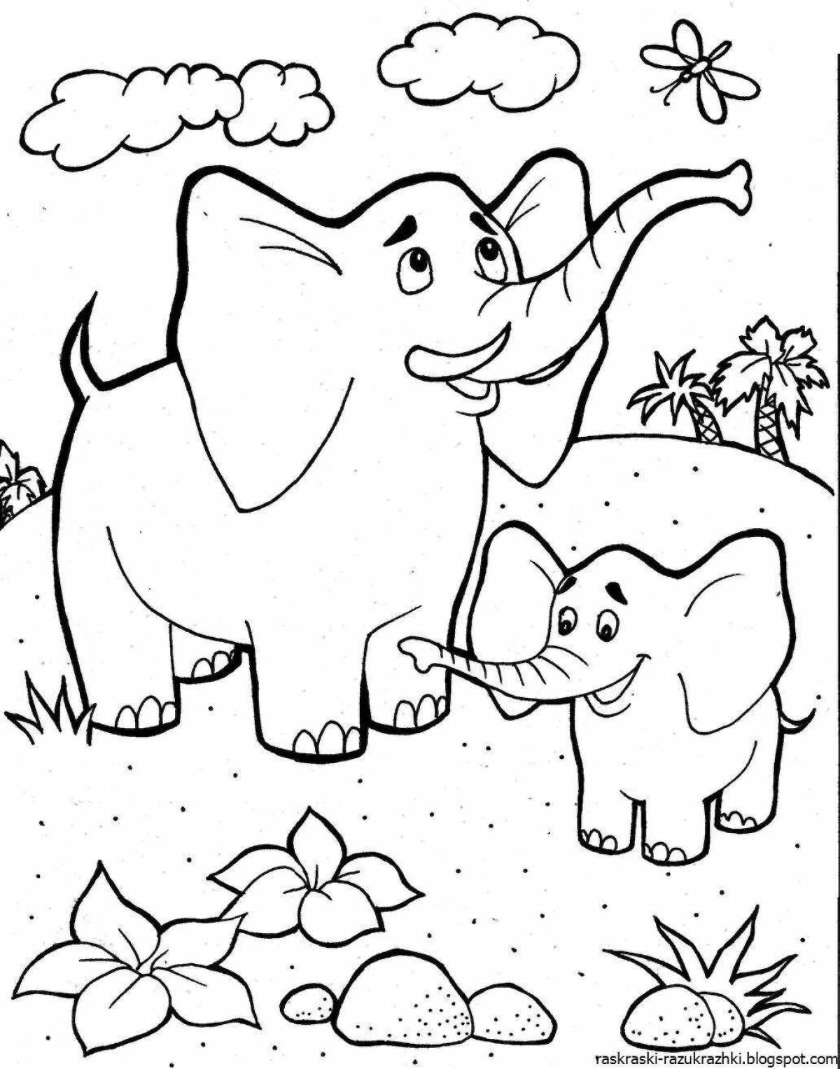 Fun coloring pages animals for 5 year olds