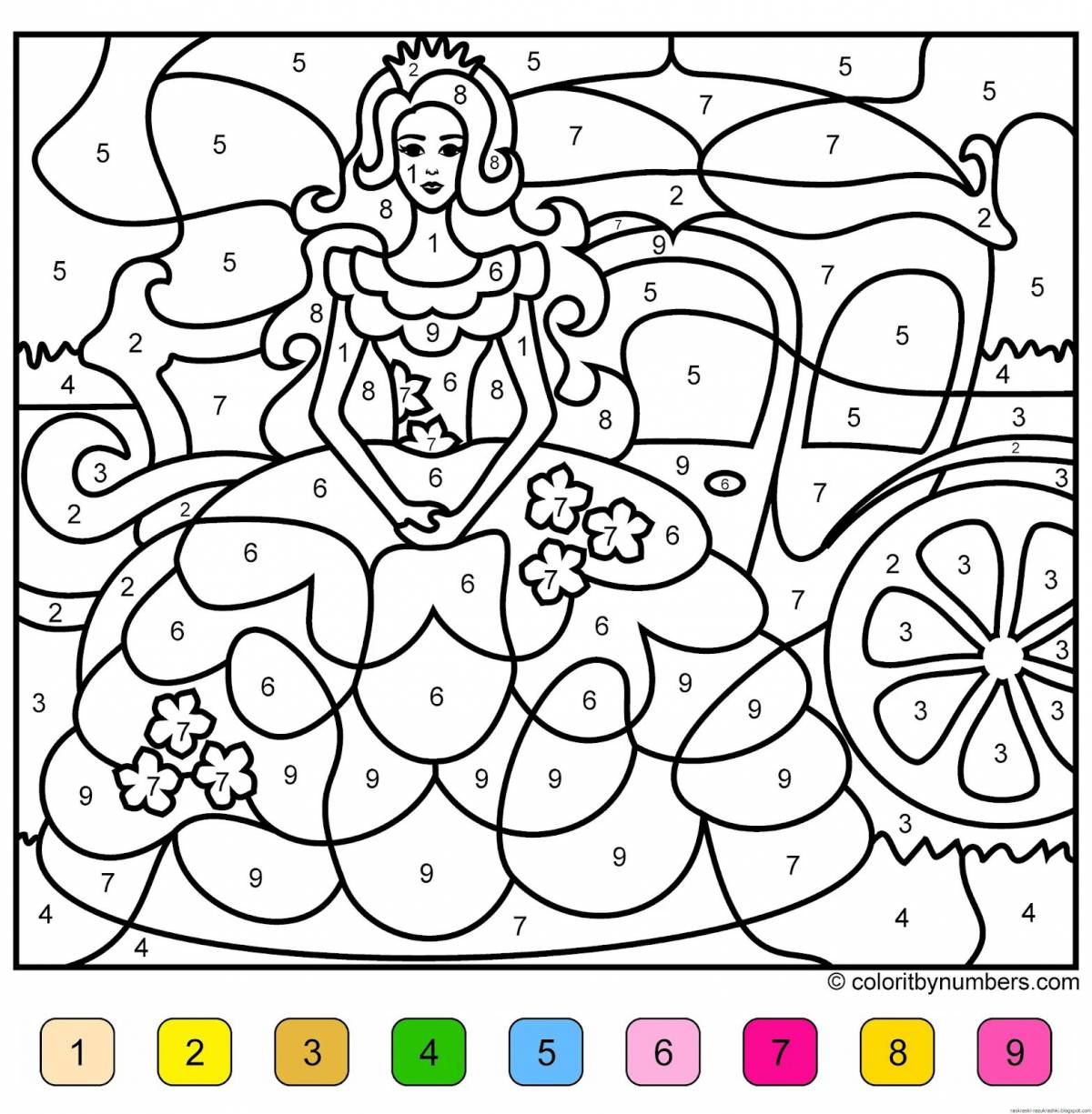 Coloring book for girls 7 years old