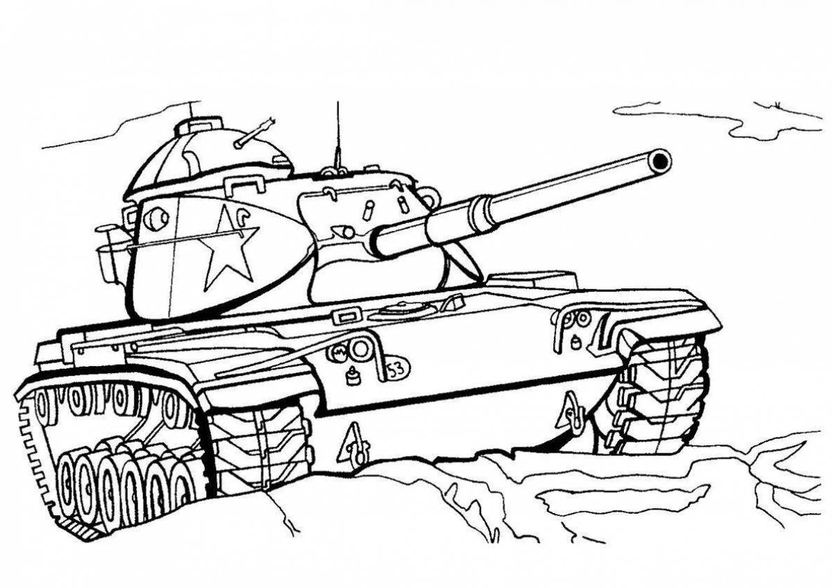Привлекательная раскраска танков для мальчиков 10 лет