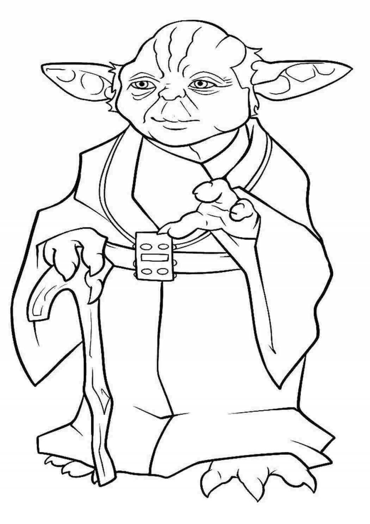 Large star wars coloring book for boys
