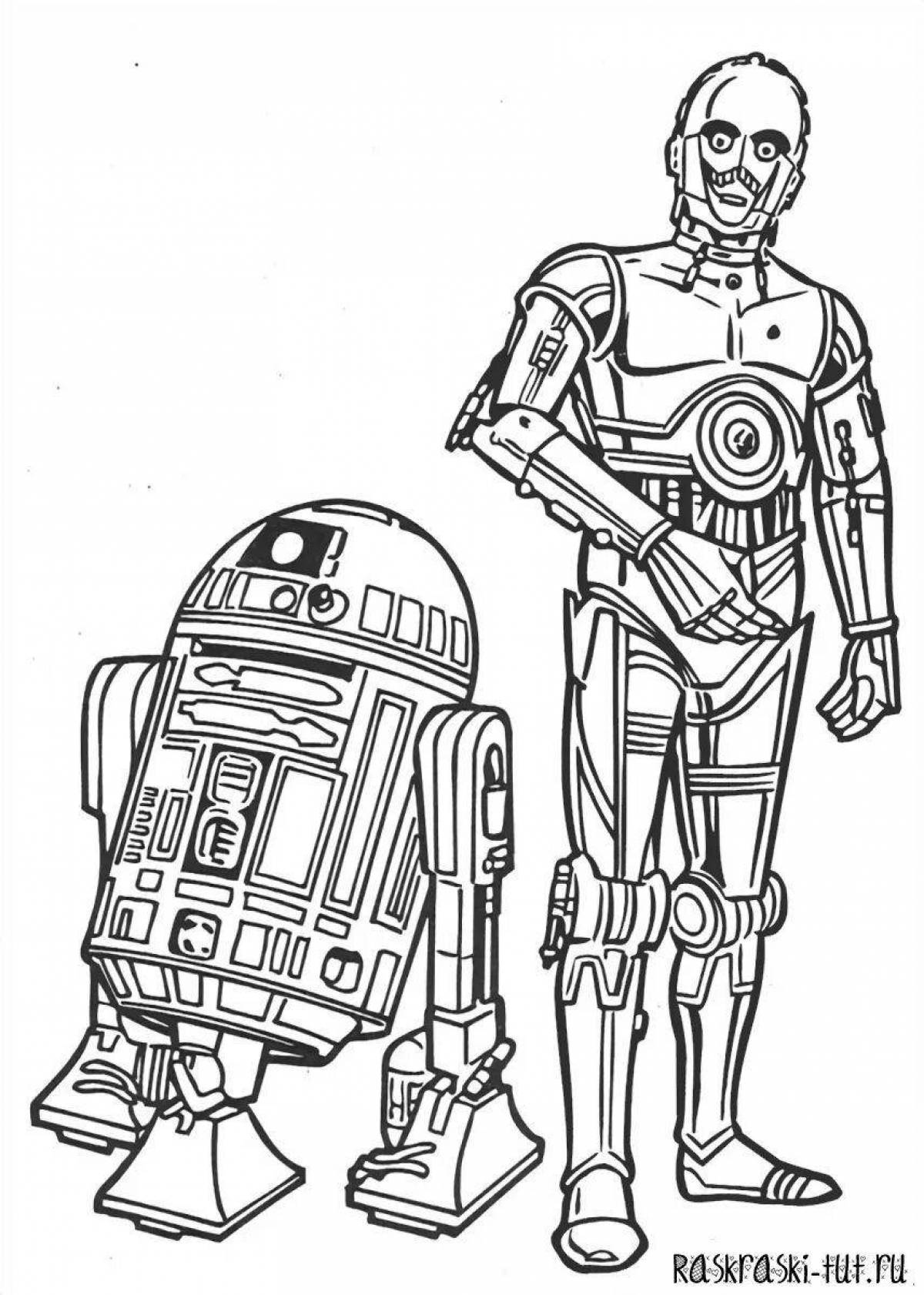 Attractive star wars coloring book for boys