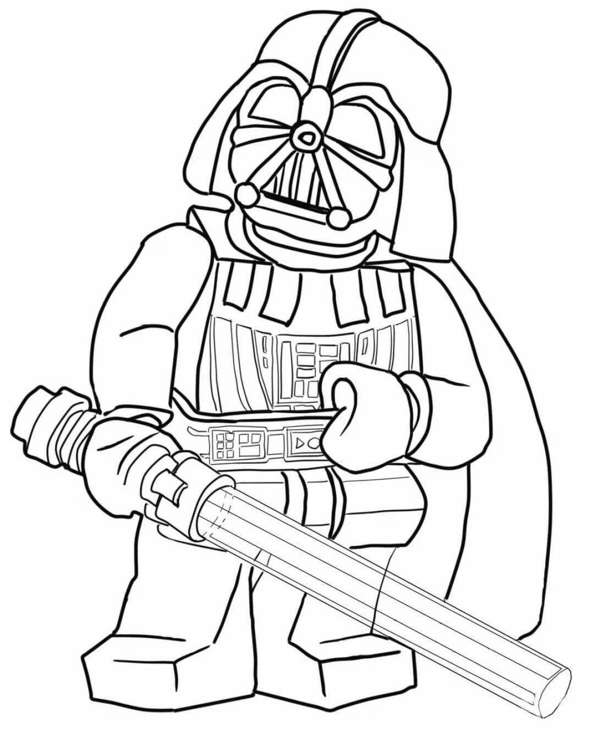 A wonderful coloring book for boys star wars