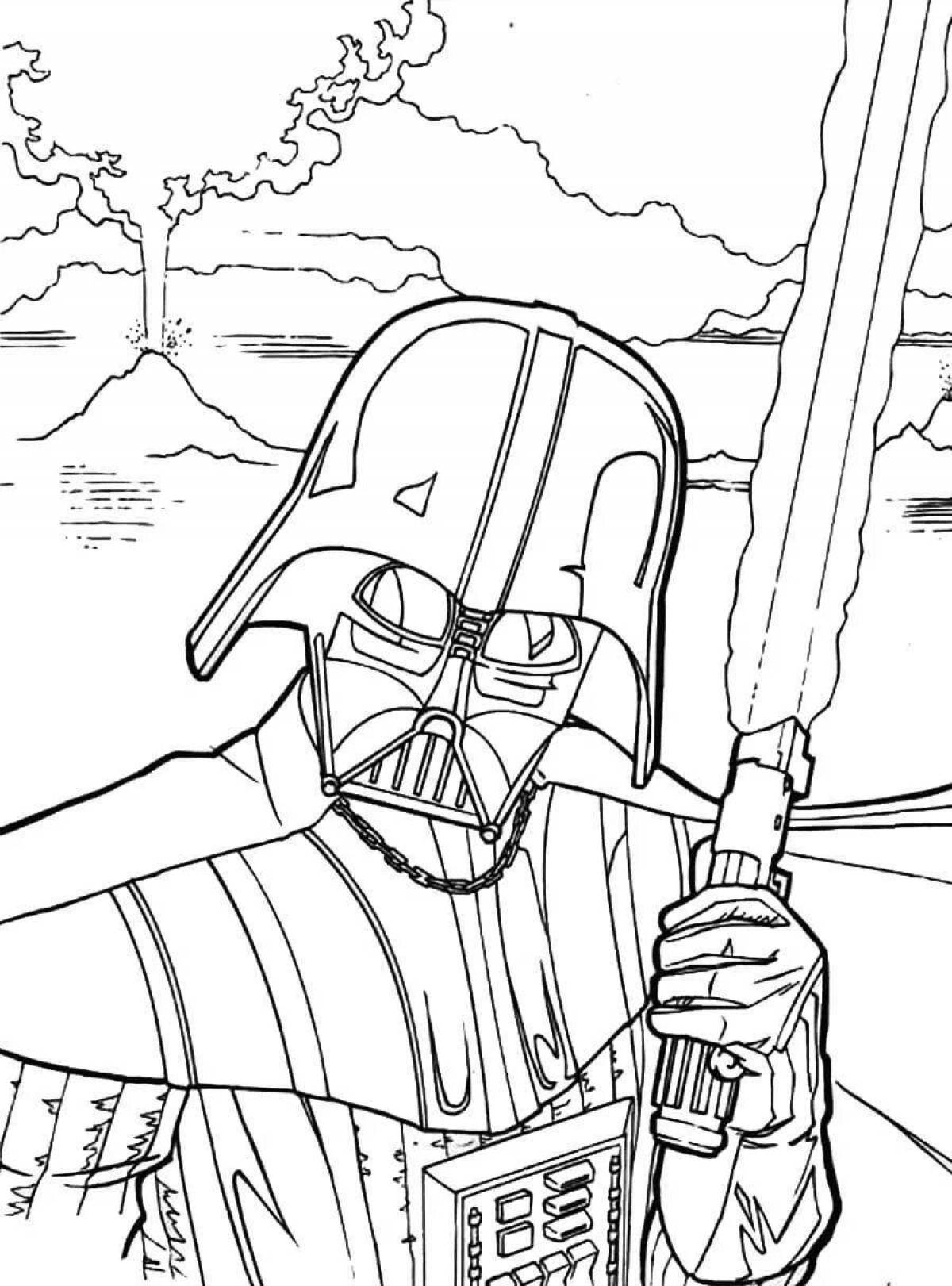 Amazing star wars coloring book for boys