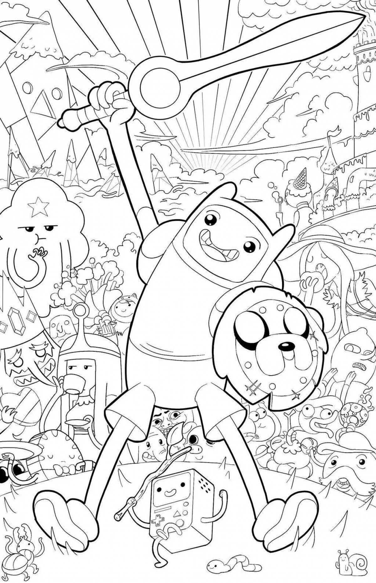 Fin and Jake from The Great Adventure Time